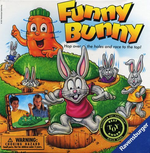 Funny Bunny Game for Children Desktop Puzzle Checkers Toys Board Games Bunny Hop Funny Rabbit Family Fun Board Game Set Bunny Rabbit Game 