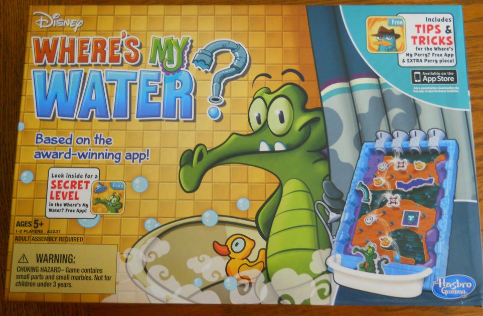 Where's my Water Board Game Help Swampy get the water flowing to his Shower USA 
