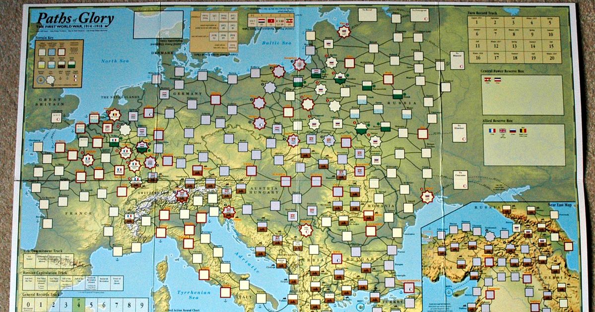 Paths of Glory: Deluxe Map | Board Game Accessory | BoardGameGeek