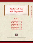 RPG Item: Masters of War Web Supplement
