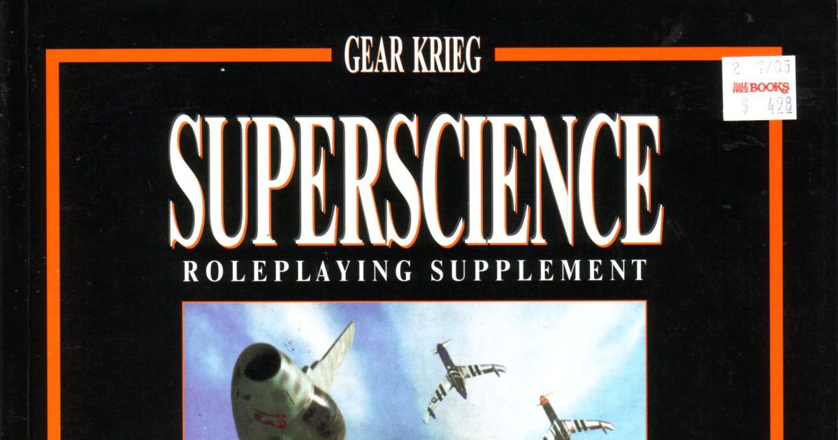 Superscience | RPG Item | BoardGameGeek