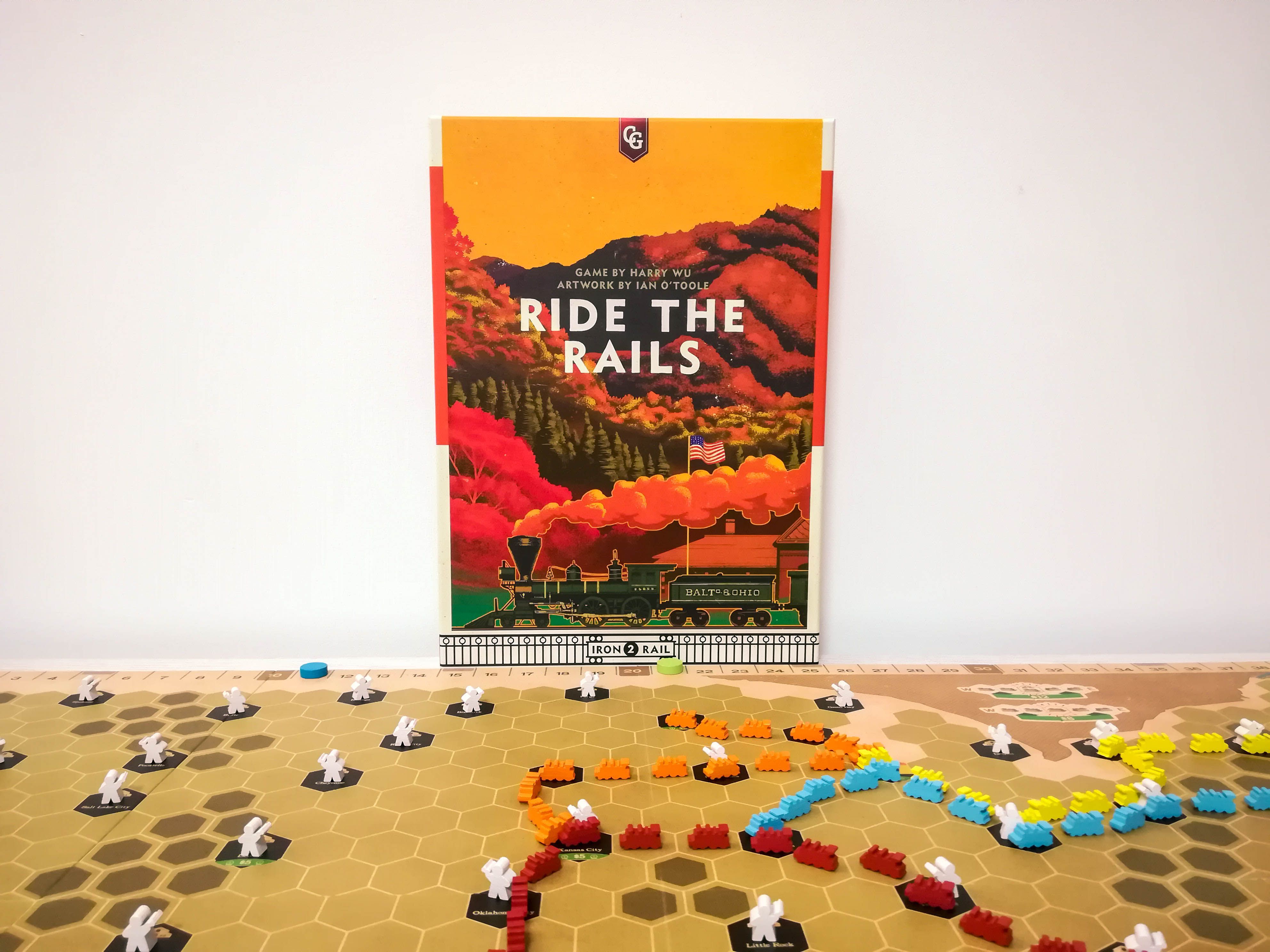 RIDE THE RAILS ENGLISCH OVP Capstone Games Spiel 