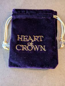 Heart of Crown: Satin Lined Velvet Bag
