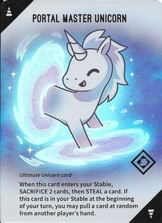 Unstable Unicorns: Portal Master Unicorn Promo Card