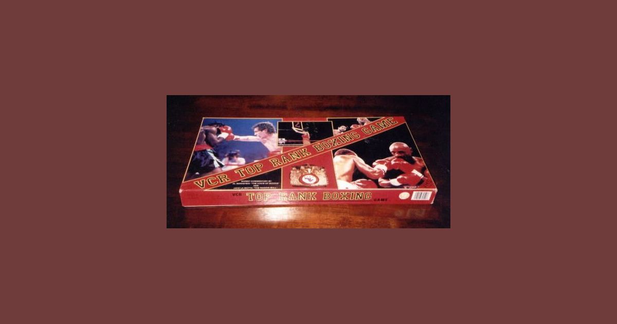 VCR Top Rank Boxing Game Board Game BoardGameGeek