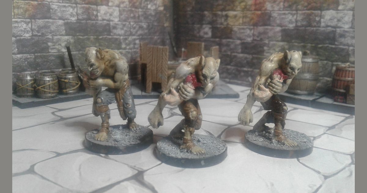 Dungeons and Dragons Ghouls Painting by numbers BoardGameGeek