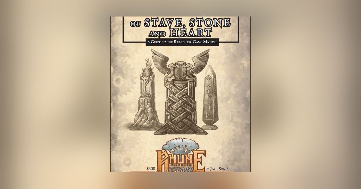 Of Stave, Stone, and Heart: A Guide to the Runes for Game Master | RPG ...