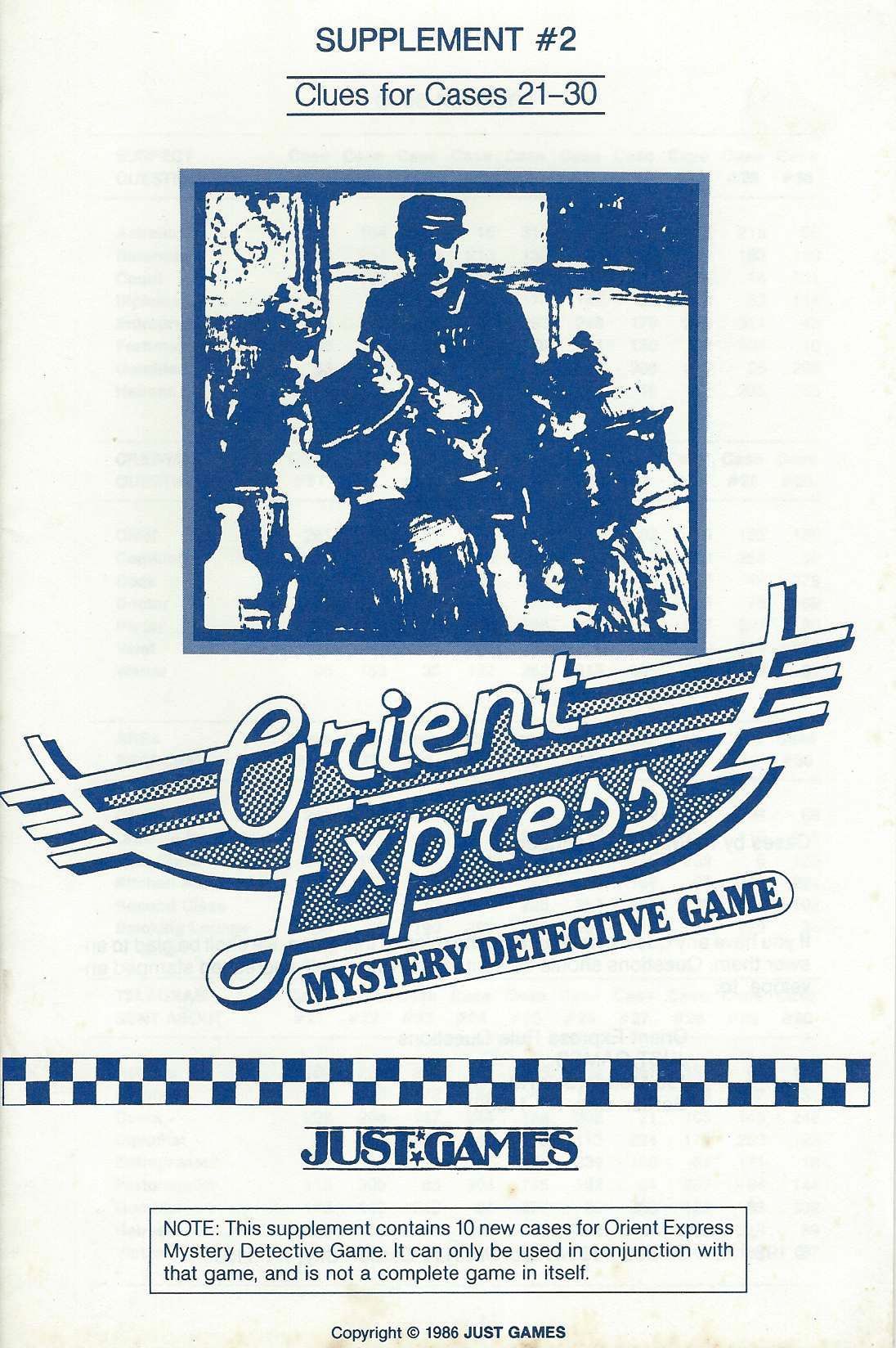 Orient Express Supplement #2 cover art