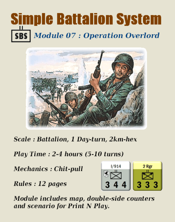 Cover art for Simple Battalion System: Module 07 – Operation Overlord