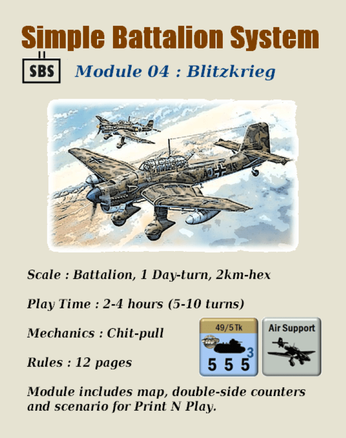 Cover art for Simple Battalion System: Module 04 – Blitzkrieg