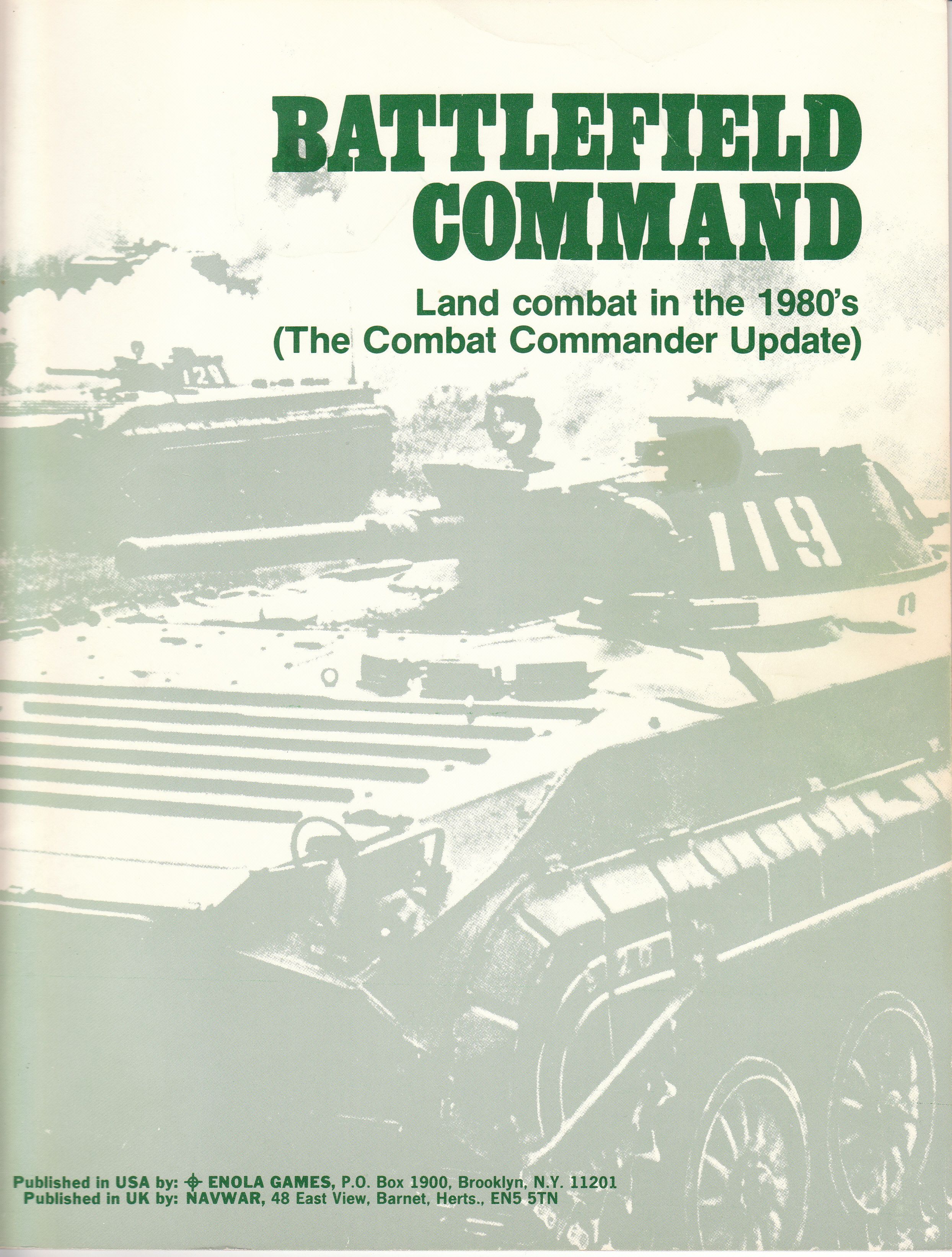 Combat Commander 1973-1983: Battlefield Command – Land Combat in the 1980's cover