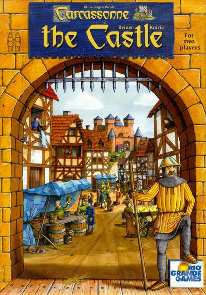 Carcassonne, The Castle: quality scan showing the box art from the English First Edition.