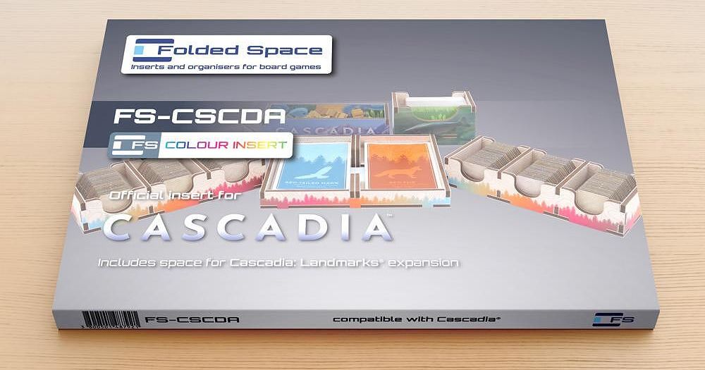 Cascadia Folded Space Insert Board Game Accessory Boardgamegeek