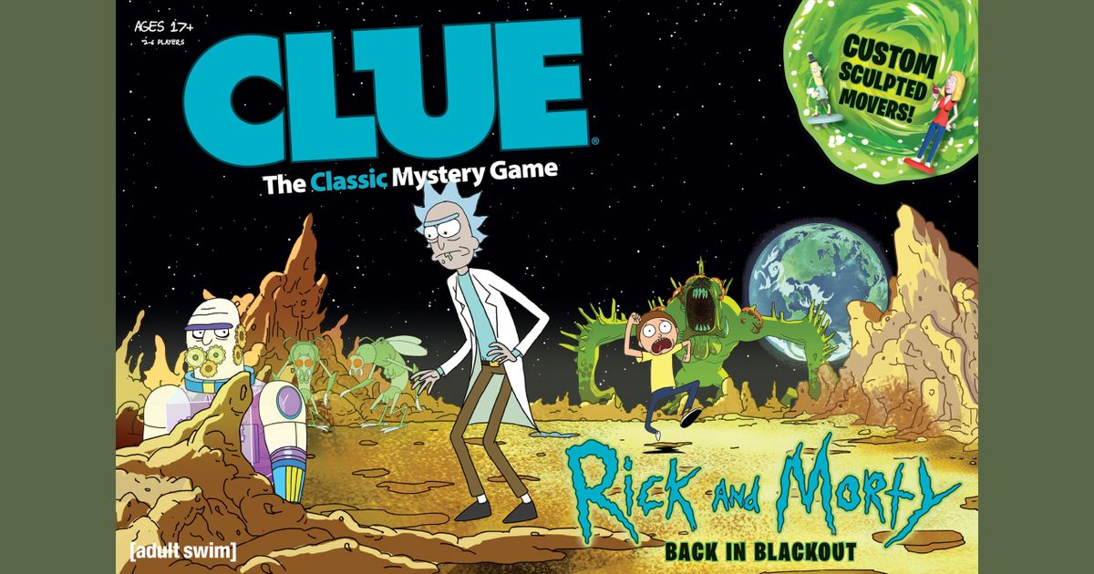 Clue Rick and Morty Back In Blackout Board Game BoardGameGeek