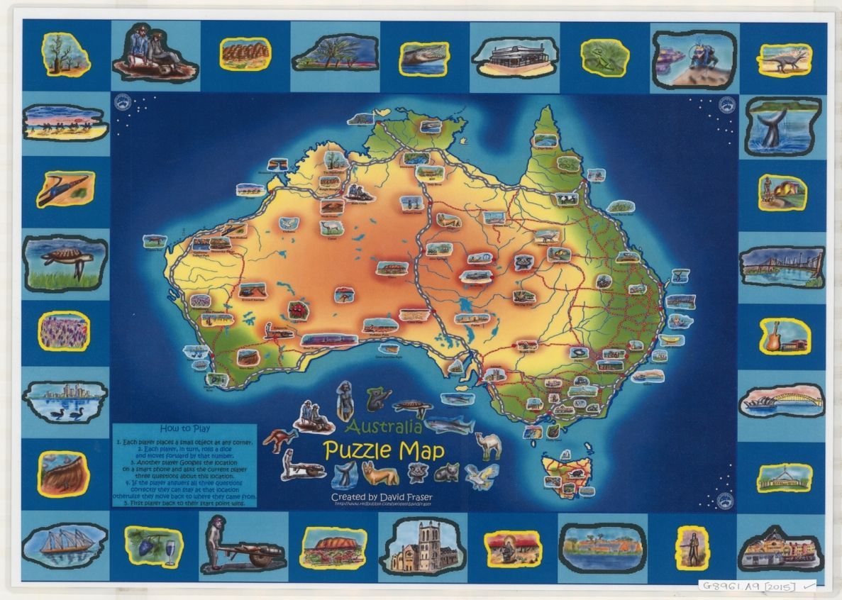 Australia puzzle map