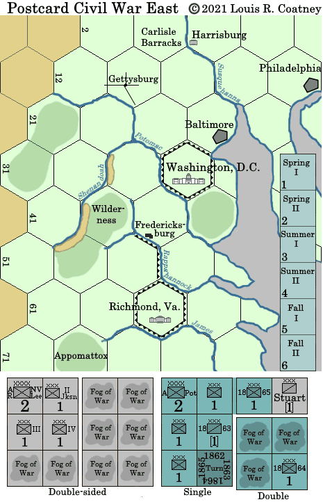 Postcard Civil War East