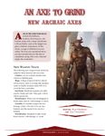 Issue: EONS #14 - An Axe to Grind: New Archaic Axes