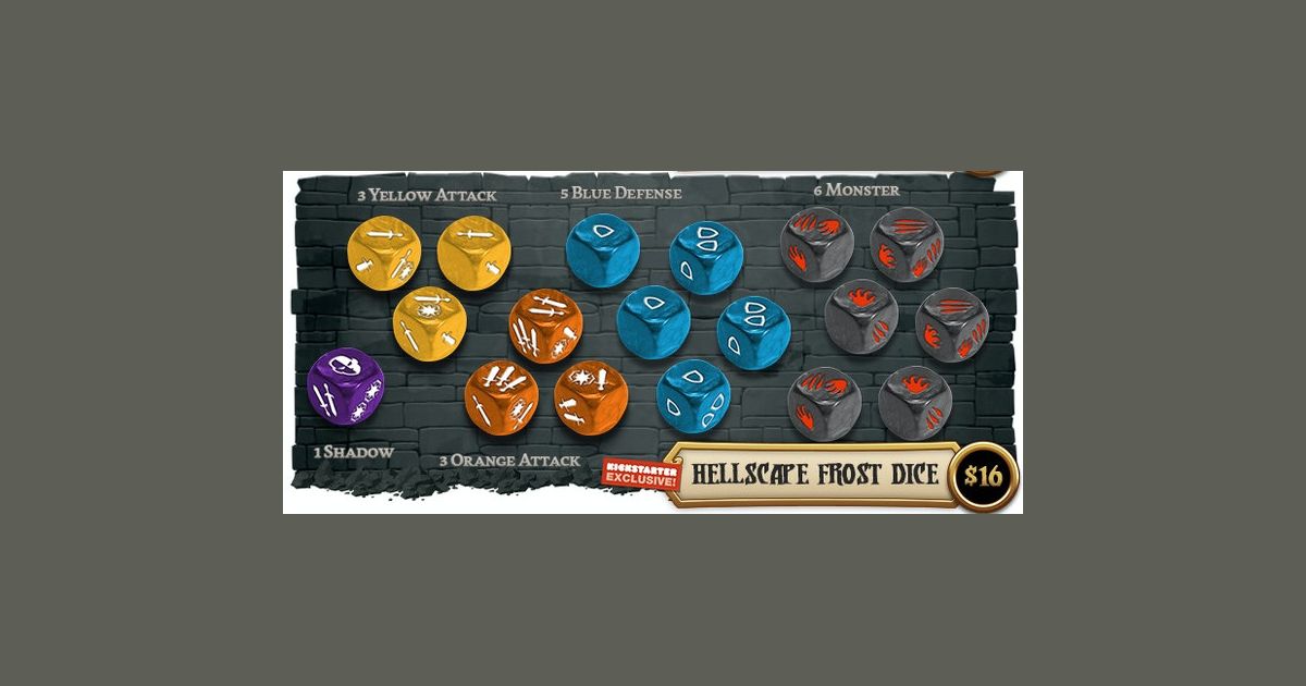 Massive Darkness 2: Hellscape Frost Dice | Board Game Accessory ...