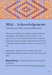 RPG Item: Whakawhitinga