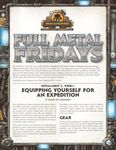 RPG Item: Full Metal Fridays Installment 3, Week 1: Equipping Yourself for an Expedition