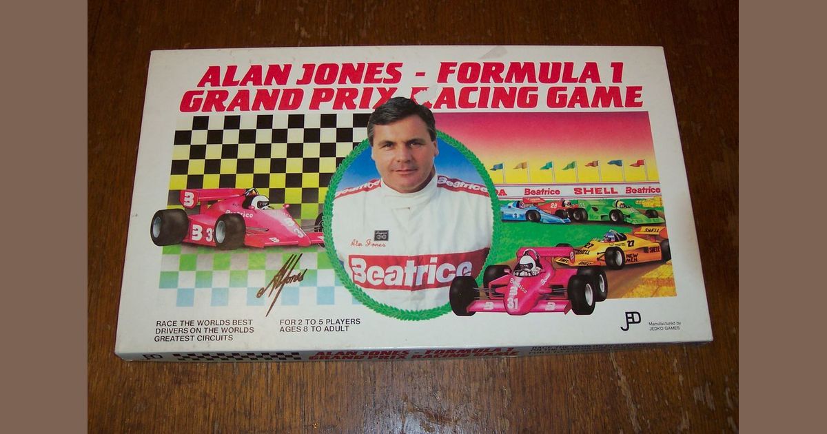 Alan Jones Formula 1 Grand Prix Racing Game Board Game Boardgamegeek