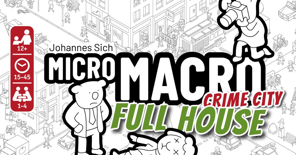  MicroMacro: Crime City - Board Game by Pegasus Spiele 1-4  Players – 15-45 Minutes of Gameplay – for Family Game Night – Kids and  Adults Ages 12+ - English Version : Toys & Games