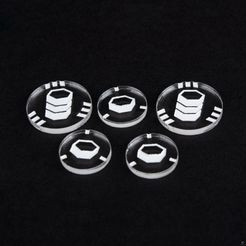 Twilight Imperium (Fourth Edition): Laserox Commodity & Trade Tokens