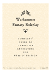 RPG Item: Compleat Guide to Character Generation for WFRP 2nd Edition