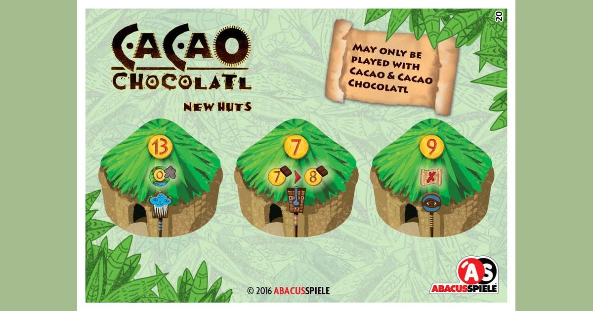 Diamante Promo Pack Mini Expansion for the base game New Huts Cacao
