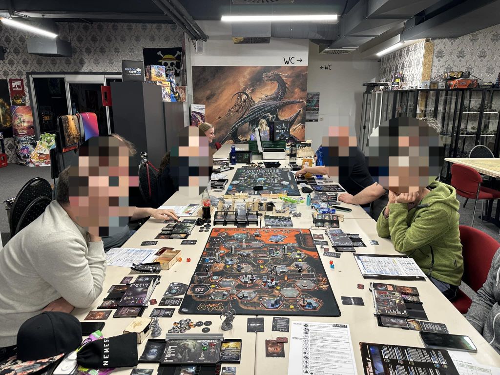 Nemesis Gameboard dimensions with parts Nemesis