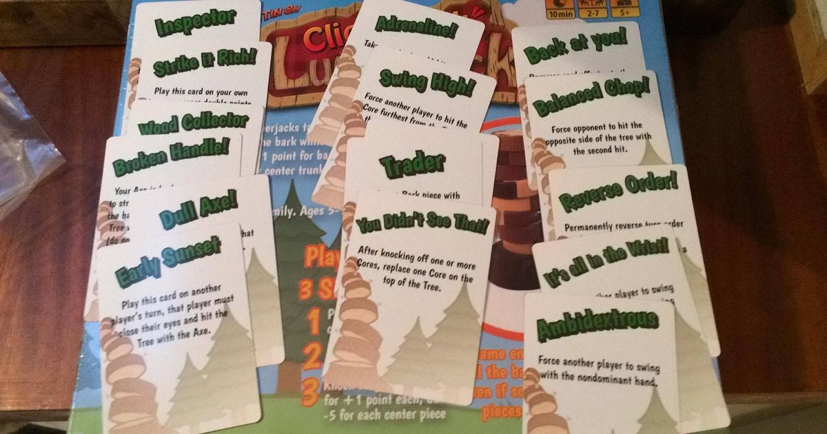 Click Clack Lumberjack Promo Cards Board Game BoardGameGeek