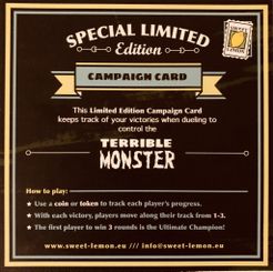 Terrible Monster: Campaign Card