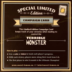 Terrible Monster: Campaign Card