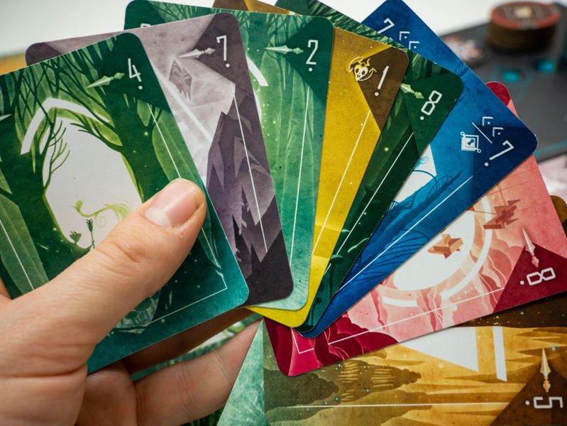 A hand of World cards
