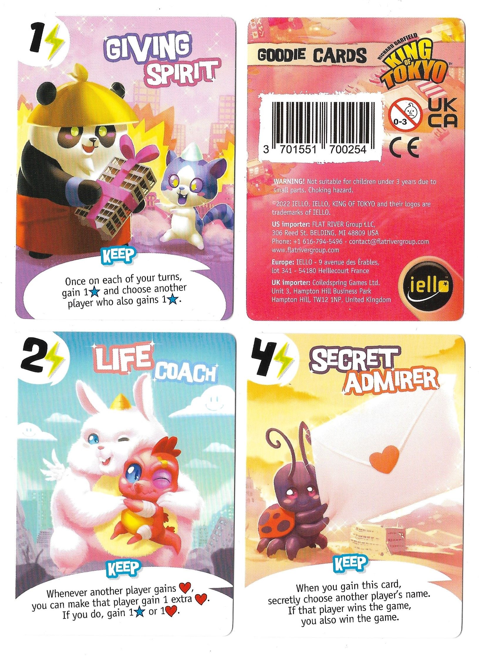 King of Tokyo: Gift Promo Cards