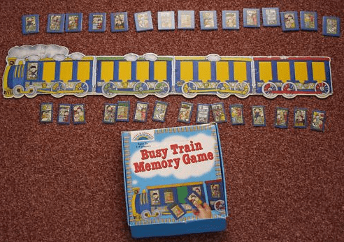 Busy Train Memory Game box art