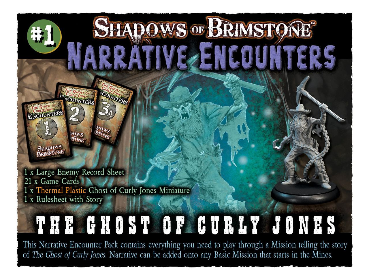 Shadows of Brimstone: Narrative Encounter Pack 1 – The Ghost of Curly Jones