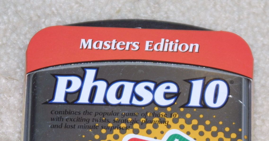  Mattel Games Phase 10 Masters Edition Card Game for ages 7  years and up : Toys & Games