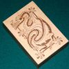 Fata Morgana wood box with dragon pictured