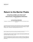 RPG Item: GEO4-07: Return to the Barrier Peaks