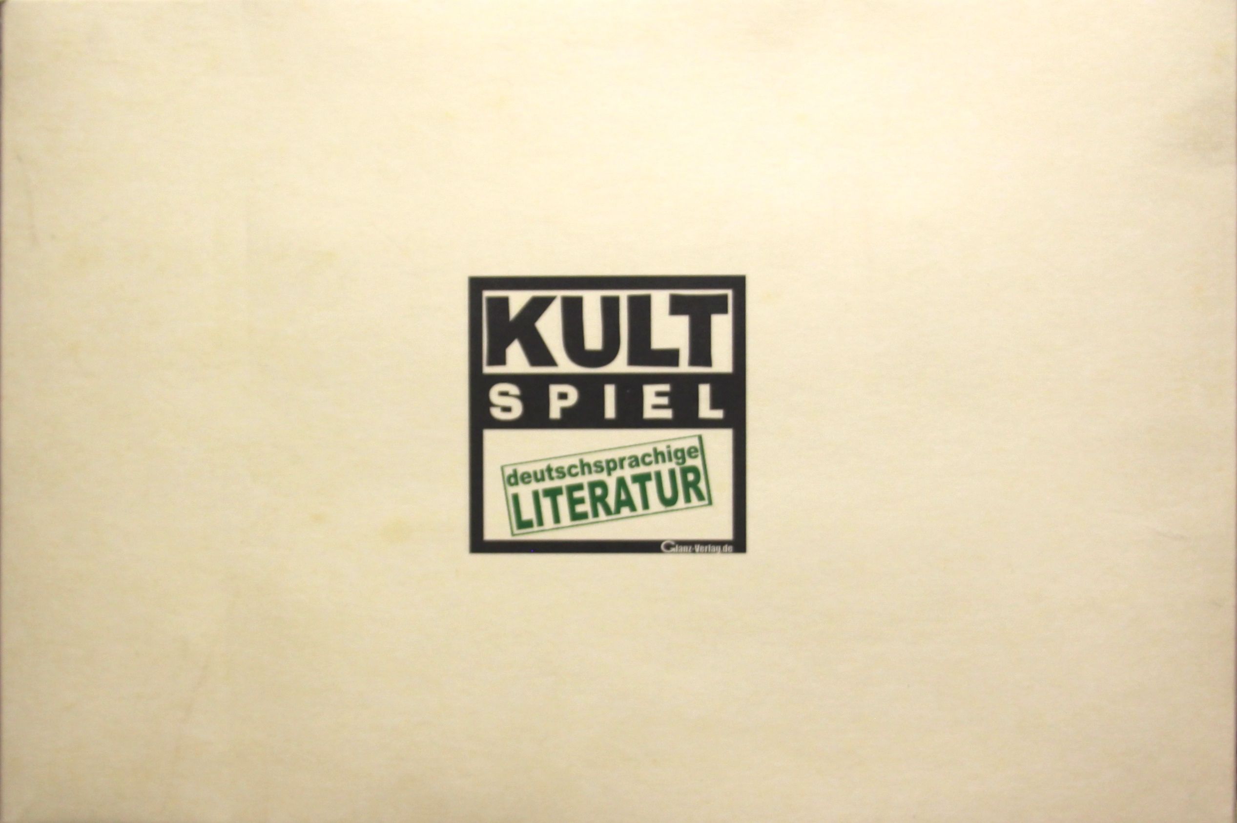 Kult Spiel: deutschsprachige Literatur cover art