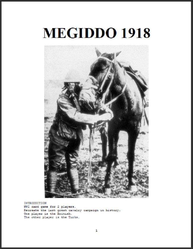 Megiddo 1918 cover art