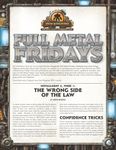 RPG Item: Full Metal Fridays Installment 4, Week 1: The Wrong Side of the Law