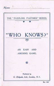 "Who Knows?"