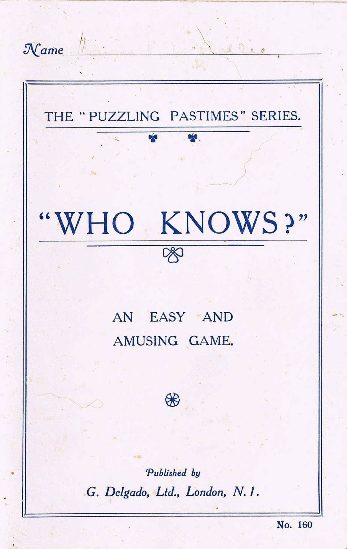 "Who Knows?"