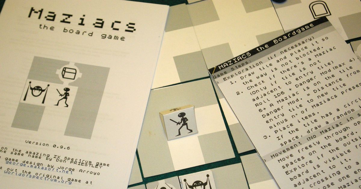 Maziacs the Boardgame | Board Game | BoardGameGeek