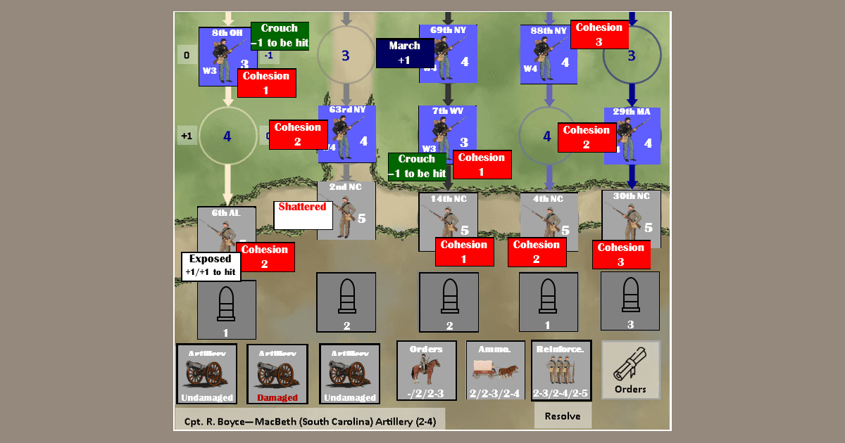 Bloody Lane - Alternative Detailed Full Color Battle Sheet, Counters ...
