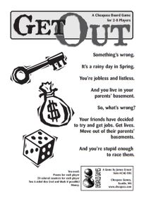 Get Out board game box cover