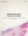 RPG: Before You Leave