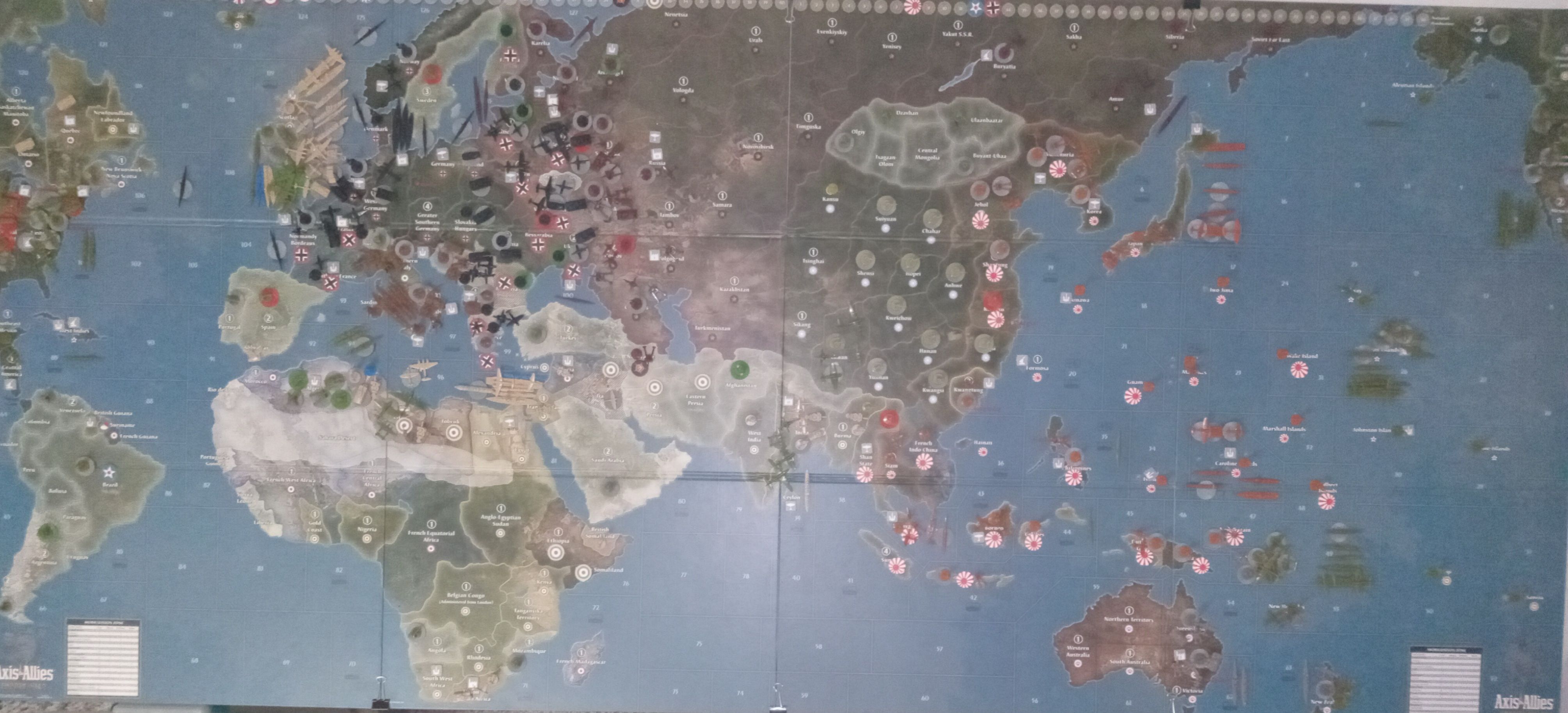 Axis and Allies Global - 1943 Variant Setup | Axis & Allies: Europe 1940